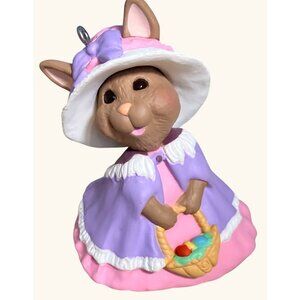Hallmark Keepsake Ornament Springtime Bonnets Collectors Series Bunny Figurine